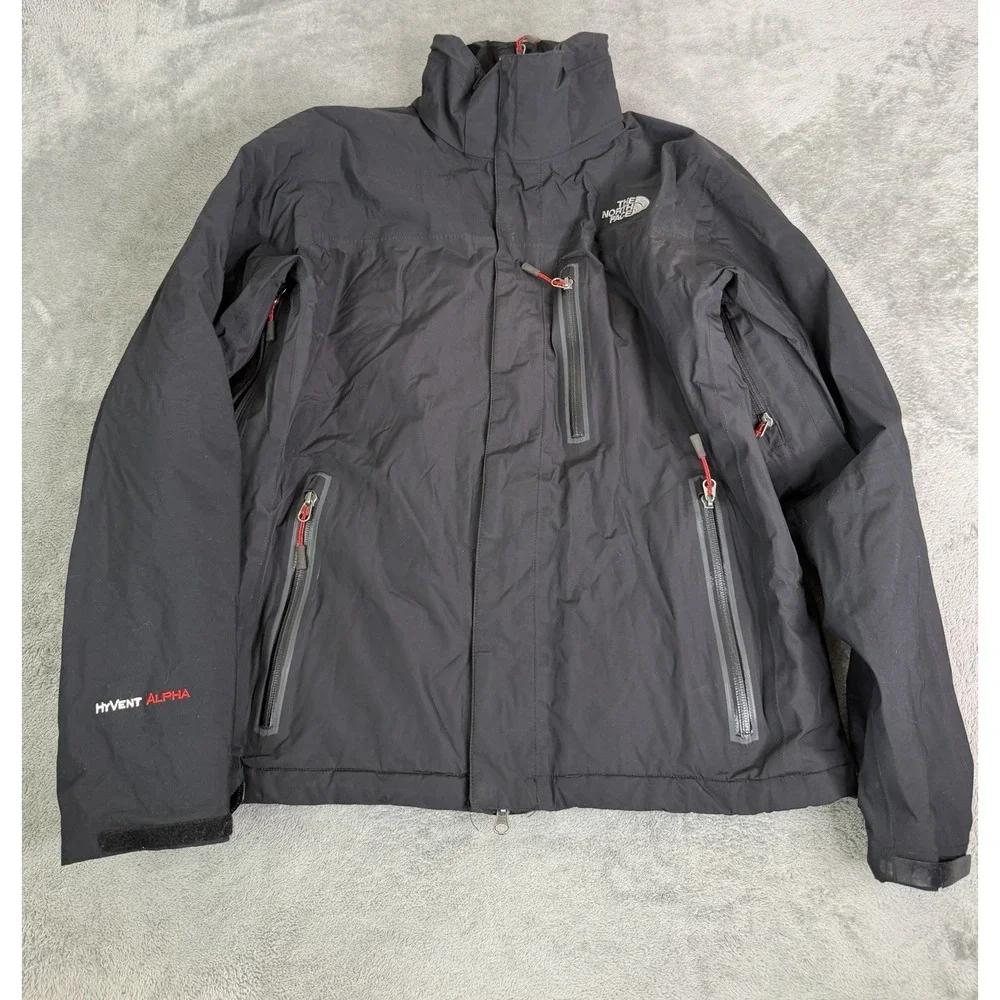 The North Face Summit Series Hyvent Alpha Jacket Men's Size Medium Black Outdoor